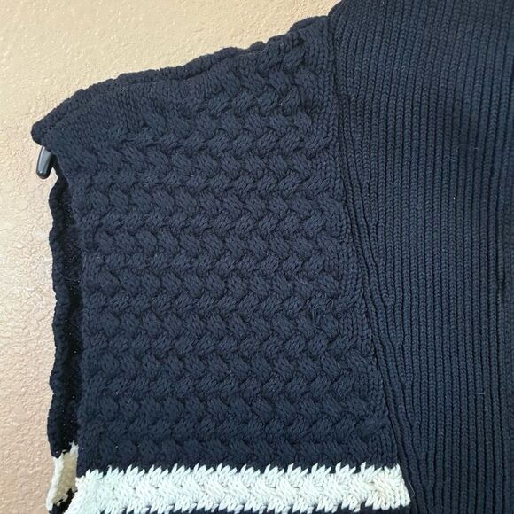 Evereve John + Jenn New‎ Size XS Benni Cotton Knit Vest Navy White Stripes - Picture 7 of 12
